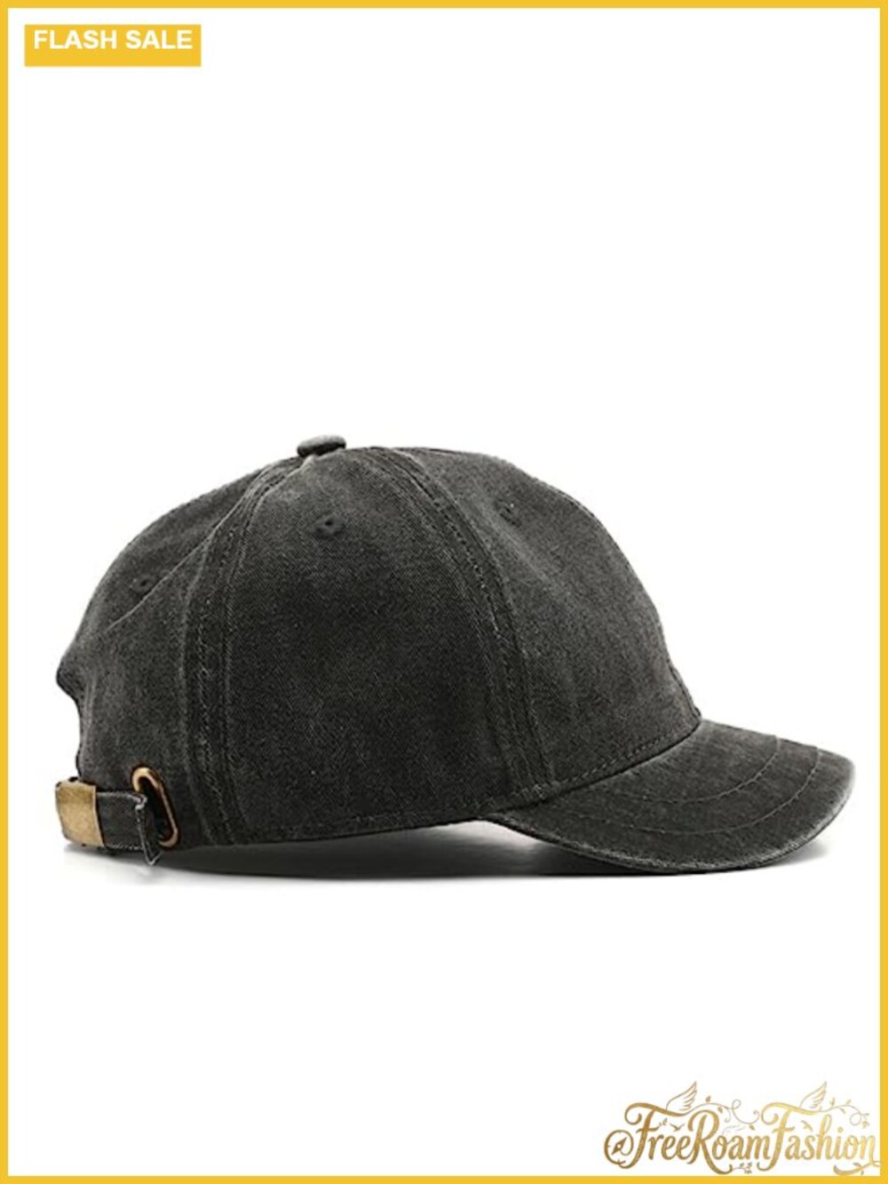 100% Cotton Short Brim Vintage Dad Hat Adjustable Unstructured Baseball Cap